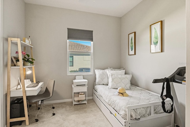 5718 Title Row Dr, Bradenton, FL 34210 - bedroom with an office area and carpet floors