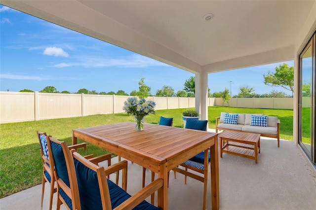 12613 Oak Hill Way, Parrish, FL 34219 - view of patio / terrace with outdoor lounge area