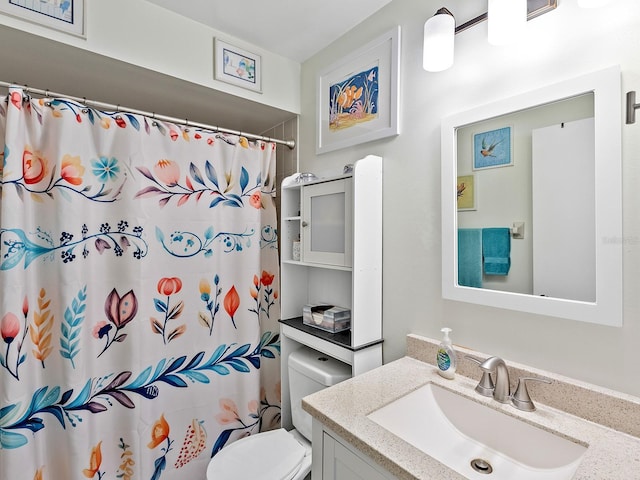 4869 Village Gardens Dr Unit 189, Sarasota, FL 34234 - bathroom with vanity and a shower with shower curtain