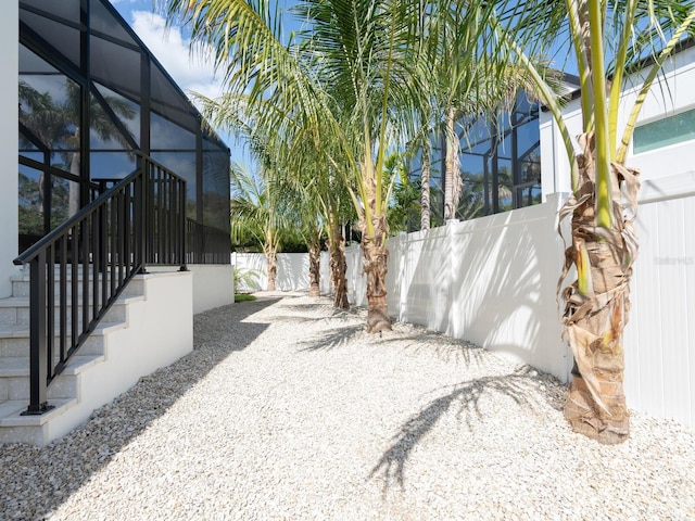 430 Pheasant Way, Sarasota, FL 34236 - view of yard with glass enclosure