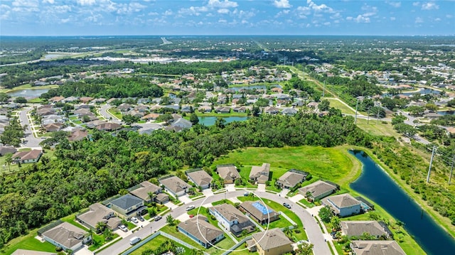 7379 47th Avenue Cir E, Bradenton, FL 34203 - aerial view of property's location with a large body of water and nearby suburban area