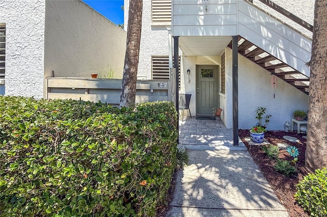 157 Pinehurst Dr Unit 157, Bradenton, FL 34210 - entrance to property featuring stucco siding