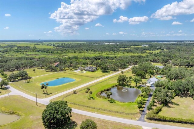 919 Palm View Way, Sarasota, FL 34240 - bird's eye view of a large body of water and a heavily wooded area