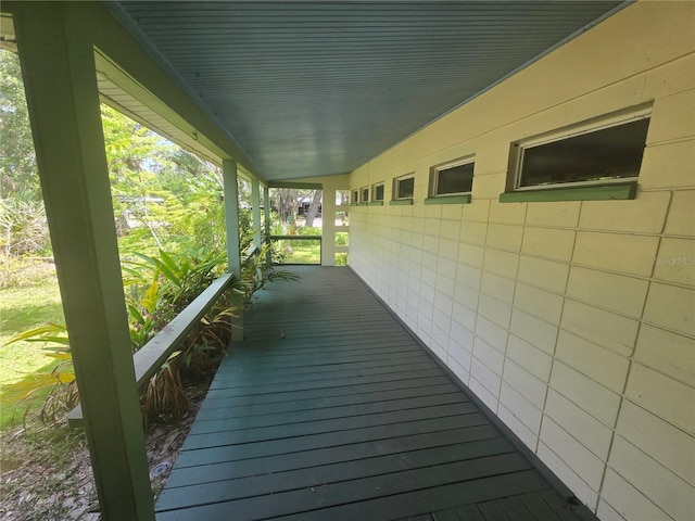2905 Sunset Rd, Melbourne, FL 32904 - view of wooden porch