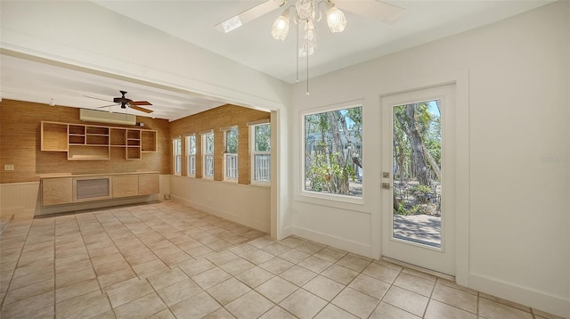 755 Edgemere Ln, Sarasota, FL 34242 - unfurnished sunroom with an AC wall unit