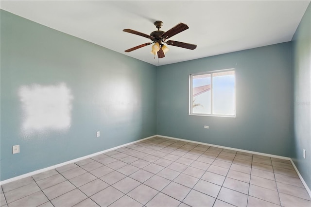 2704 Hidden Lake Blvd Unit C, Sarasota, FL 34237 - unfurnished room with a ceiling fan and light tile patterned flooring