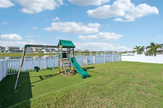 4503 Lindever Ln, Palmetto, FL 34221 - view of playground featuring a water view