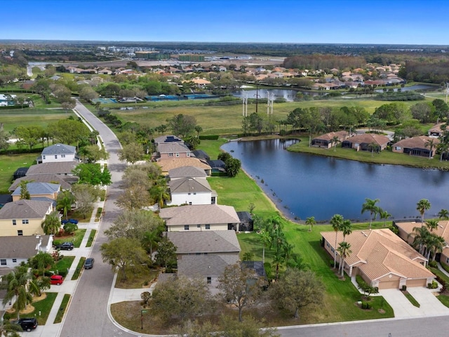 8222 Haven Harbour Way, Bradenton, FL 34212 - aerial perspective of suburban area featuring a large body of water