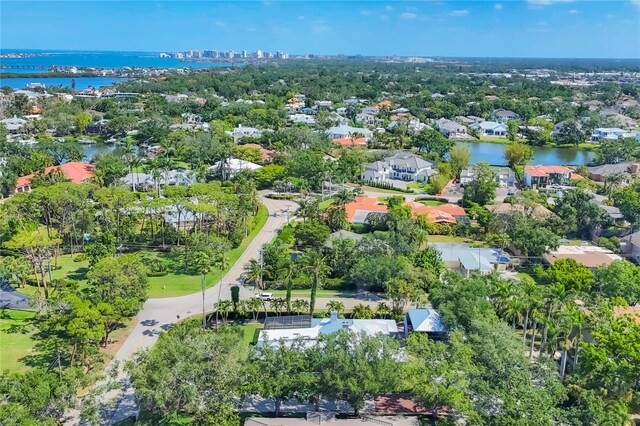 4505 Camino Real, Sarasota, FL 34231 - aerial perspective of suburban area with a large body of water