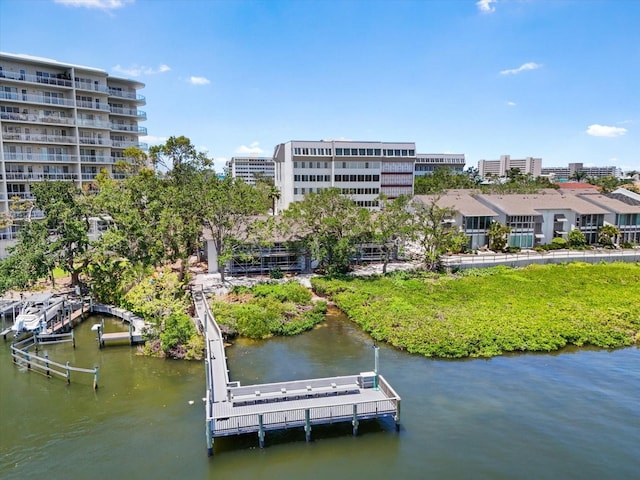 1255 E Peppertree Dr Unit 507, Sarasota, FL 34242 - dock with a water view
