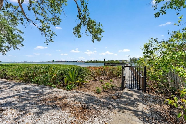 1255 E Peppertree Dr Unit 507, Sarasota, FL 34242 - gate with a water view