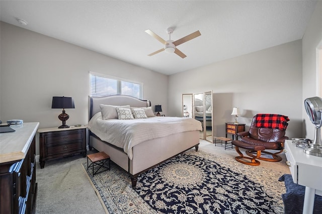 2625 Star Apple Way, Sarasota, FL 34240 - bedroom with light colored carpet and a ceiling fan