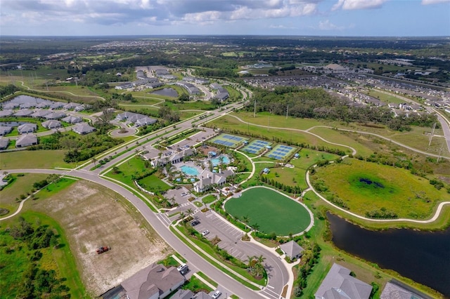2625 Star Apple Way, Sarasota, FL 34240 - aerial view of property and surrounding area with a nearby body of water