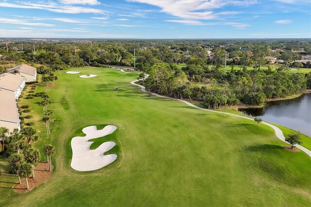 9630 Club S Cir Unit 6303, Sarasota, FL 34238 - drone / aerial view of a nearby body of water, a local golf course, and a tree filled landscape