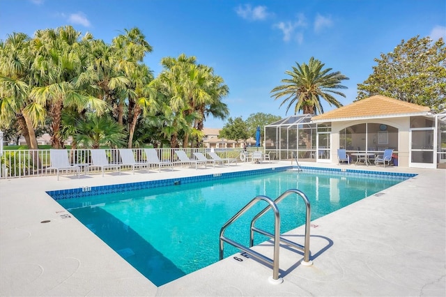 9630 Club S Cir Unit 6303, Sarasota, FL 34238 - community pool featuring a patio