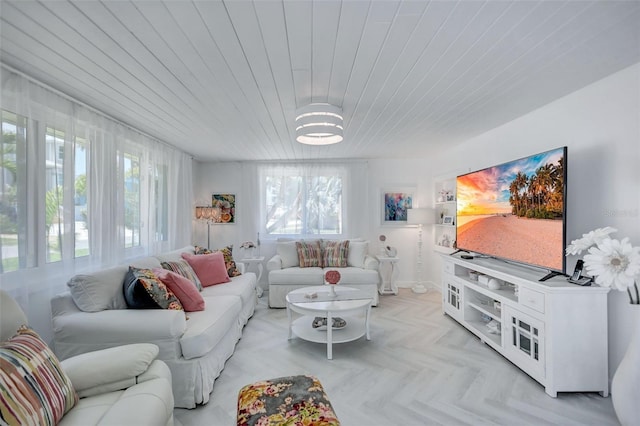 643 Calle Del Otono, Sarasota, FL 34242 - living room with wooden ceiling
