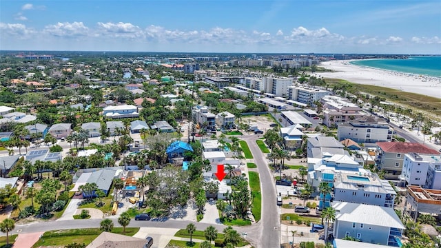 643 Calle Del Otono, Sarasota, FL 34242 - drone / aerial view of waterfront with a beach