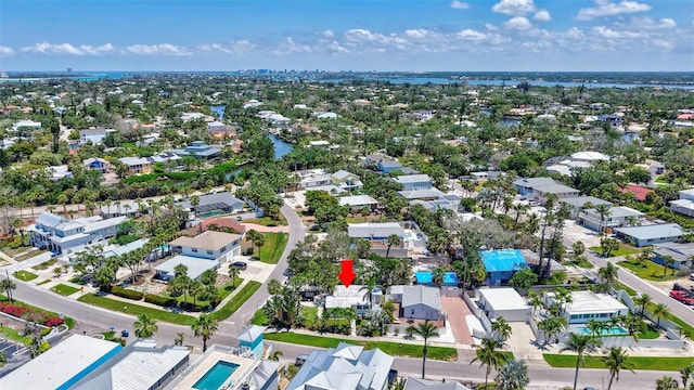 643 Calle Del Otono, Sarasota, FL 34242 - aerial view of residential area with a large body of water