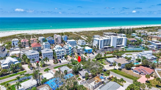 643 Calle Del Otono, Sarasota, FL 34242 - bird's eye view of waterfront with a beach