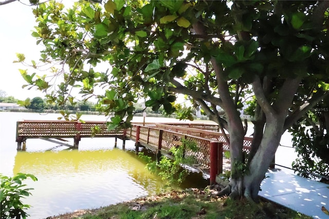 4154 Heron Way Unit 203B, Bradenton, FL 34205 - dock featuring a water view