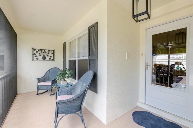 11021 4th Ave E, Bradenton, FL 34212 - doorway to property featuring stucco siding and a porch