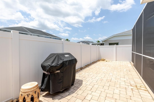 11021 4th Ave E, Bradenton, FL 34212 - fenced backyard featuring a patio and a grill