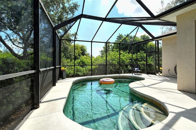 12358 Lavender Loop, Bradenton, FL 34212 - swimming pool featuring a patio and glass enclosure