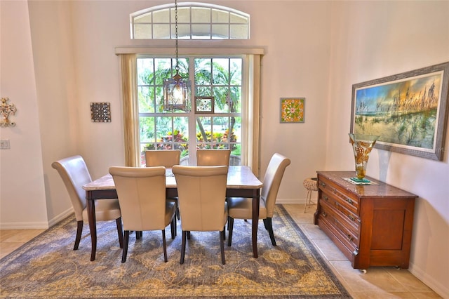 950 Trotter St, Nokomis, FL 34275 - dining room with baseboards and light tile patterned flooring