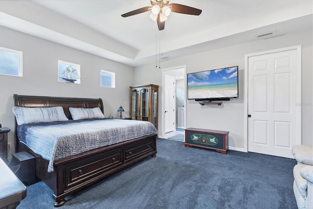 12755 Rainwashed Loop, Parrish, FL 34219 - bedroom featuring carpet flooring and a ceiling fan