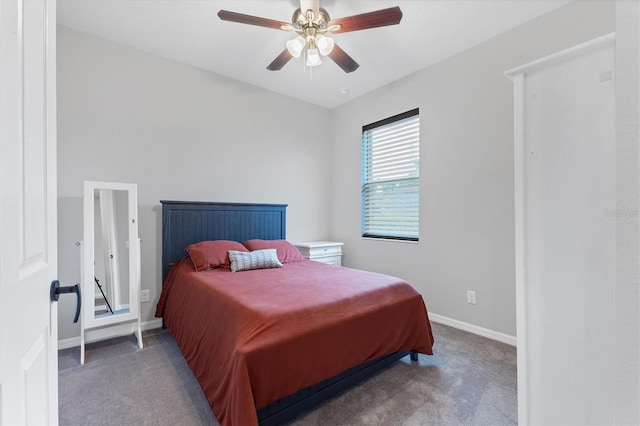 12755 Rainwashed Loop, Parrish, FL 34219 - bedroom featuring carpet flooring, baseboards, and ceiling fan