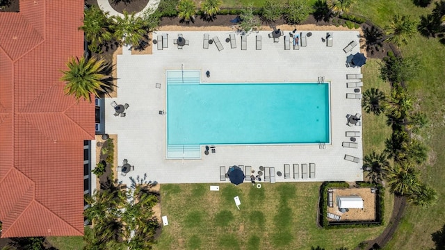 13819 American Prairie Pl, Bradenton, FL 34211 - bird's eye view of a pool area