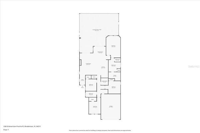13819 American Prairie Pl, Bradenton, FL 34211 - floor plan / room layout