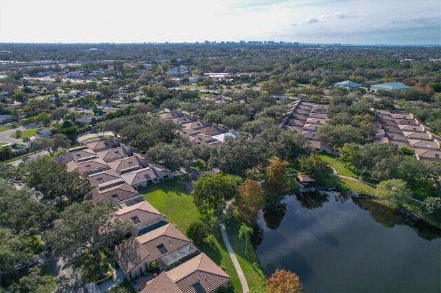 3914 Glen Oaks Manor Dr, Sarasota, FL 34232 - aerial view of residential area with a large body of water