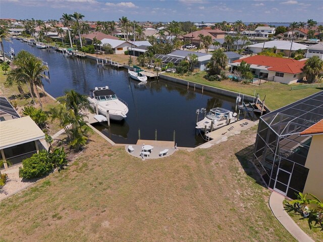 135 Gulfview Rd, Punta Gorda, FL 33950 - aerial view of residential area with a nearby body of water
