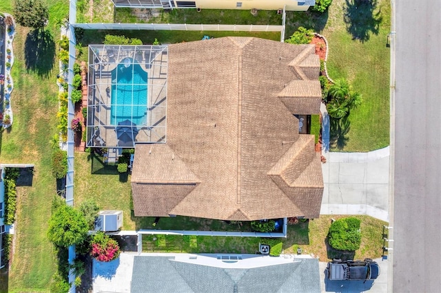 4585 Dover Street Cir E, Bradenton, FL 34203 - aerial view of property and surrounding area featuring a pool