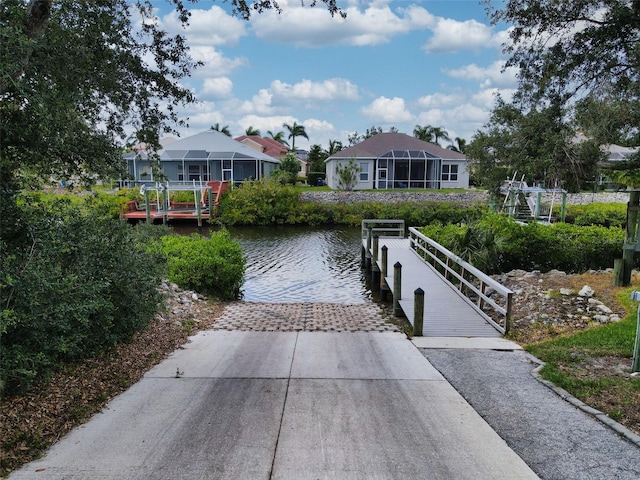 318 39th St NE, Bradenton, FL 34208 - dock with a boat ramp and a water view