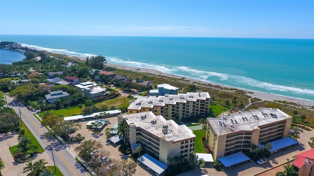 8779 Midnight Pass Rd Unit 506H, Sarasota, FL 34242 - drone / aerial view of expansive beach and apartment complex / building