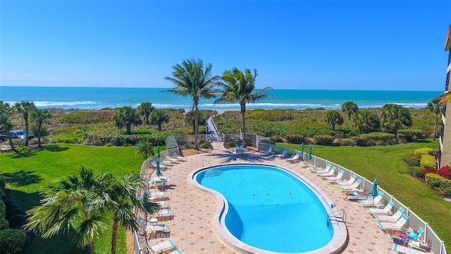 8779 Midnight Pass Rd Unit 506H, Sarasota, FL 34242 - community pool featuring a water view