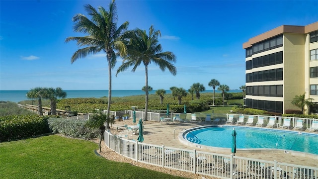 8779 Midnight Pass Rd Unit 506H, Sarasota, FL 34242 - community pool featuring a water view