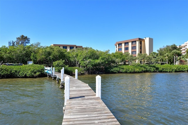 8779 Midnight Pass Rd Unit 506H, Sarasota, FL 34242 - dock featuring a water view