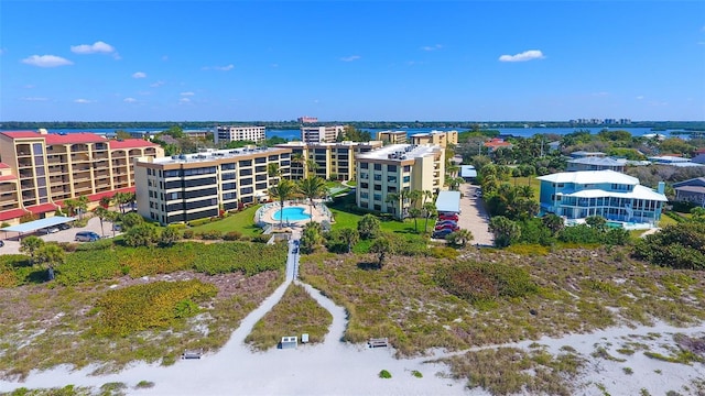 8779 Midnight Pass Rd Unit 506H, Sarasota, FL 34242 - aerial view of a pool