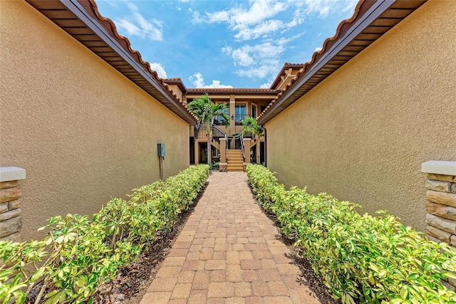 13710 Messina Loop Unit 201, Bradenton, FL 34211 - property entrance with stucco siding