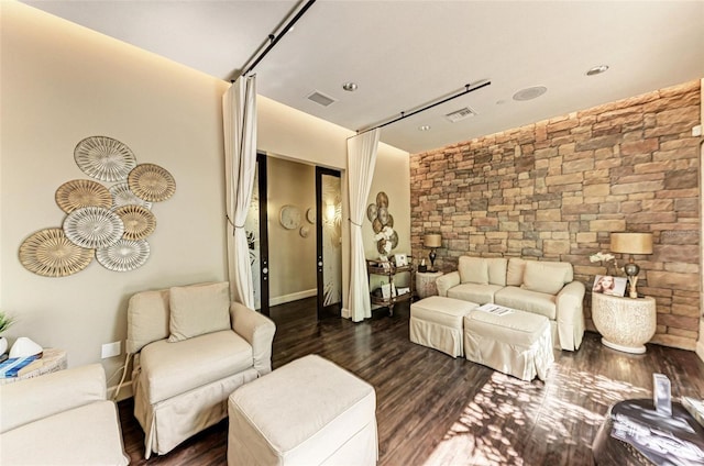 13710 Messina Loop Unit 201, Bradenton, FL 34211 - living area featuring dark wood-style floors