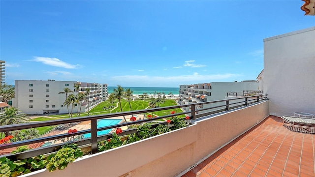 1465 Gulf Of Mexico Dr Unit 502, Longboat Key, FL 34228 - balcony featuring a water view