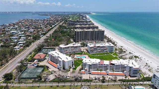 1465 Gulf Of Mexico Dr Unit 502, Longboat Key, FL 34228 - aerial view of waterfront with a beach