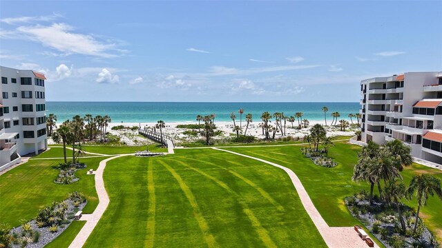1465 Gulf Of Mexico Dr Unit 502, Longboat Key, FL 34228 - water view featuring local beach