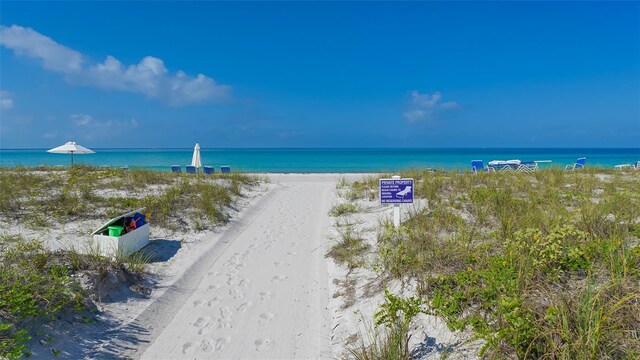 1465 Gulf Of Mexico Dr Unit 502, Longboat Key, FL 34228 - water view featuring local beach