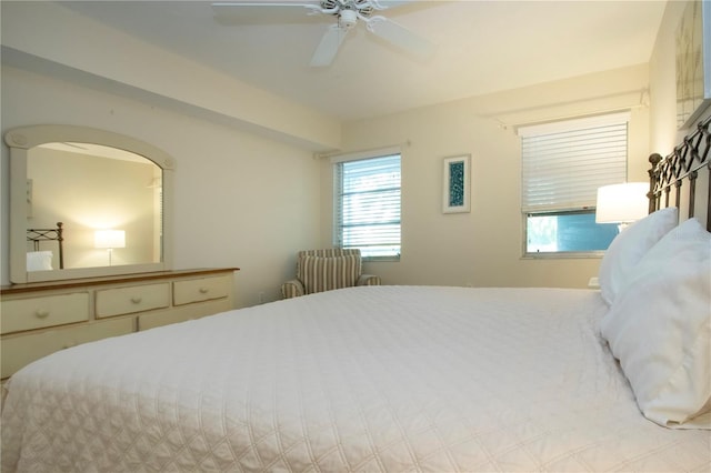 3745 Almeria Ave Unit 7S, Sarasota, FL 34239 - bedroom featuring a ceiling fan