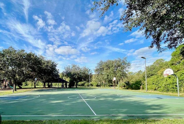 12322 Tall Pines Way, Lakewood Ranch, FL 34202 - view of sport court with community basketball court and a gazebo