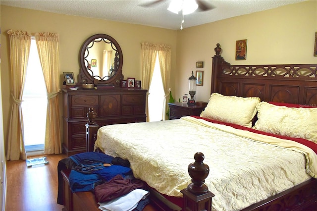 6704 Rosemary Dr, Tampa, FL 33625 - bedroom with wood finished floors and a ceiling fan